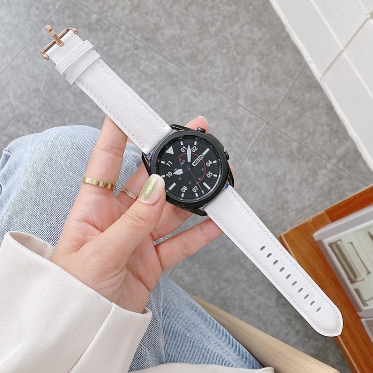 Leather Strap Watchband, For Samsung Galaxy Watch4 40mm/44mm
