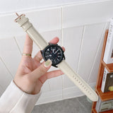 Leather Strap Watchband, For Samsung Galaxy Watch4 40mm/44mm