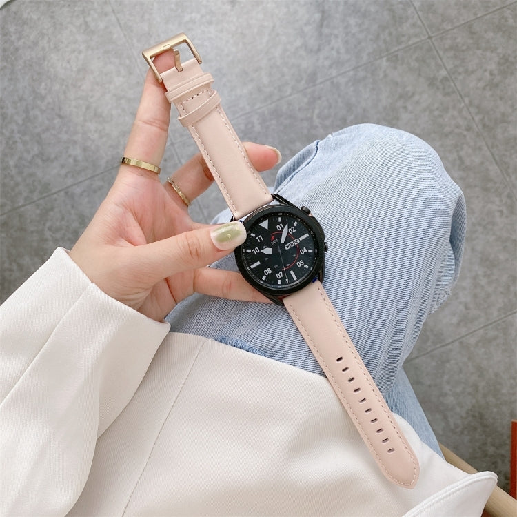 Leather Strap Watchband, For Samsung Galaxy Watch4 40mm/44mm