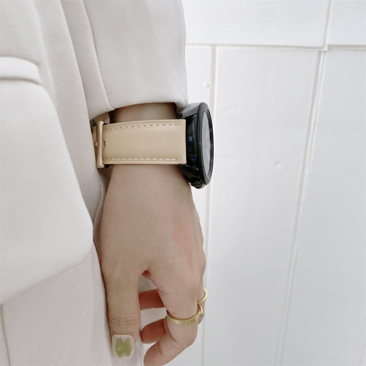 Leather Strap Watchband, For Samsung Galaxy Watch4 40mm/44mm