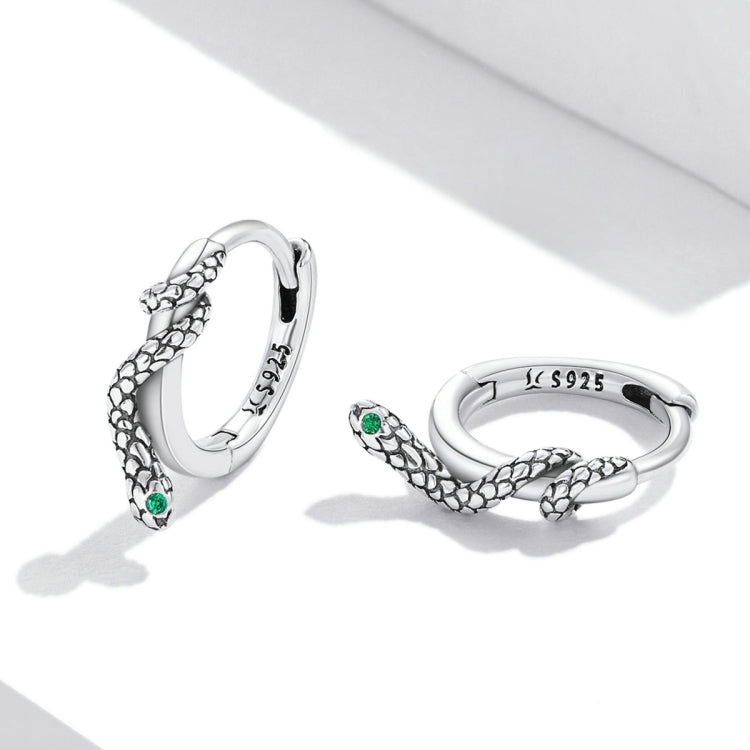 S925 Sterling Silver Snake Ear Buckle Women Earrings, Snake Ear Buckle - Zen Craft