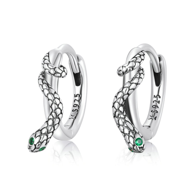 S925 Sterling Silver Snake Ear Buckle Women Earrings, Snake Ear Buckle - Zen Craft