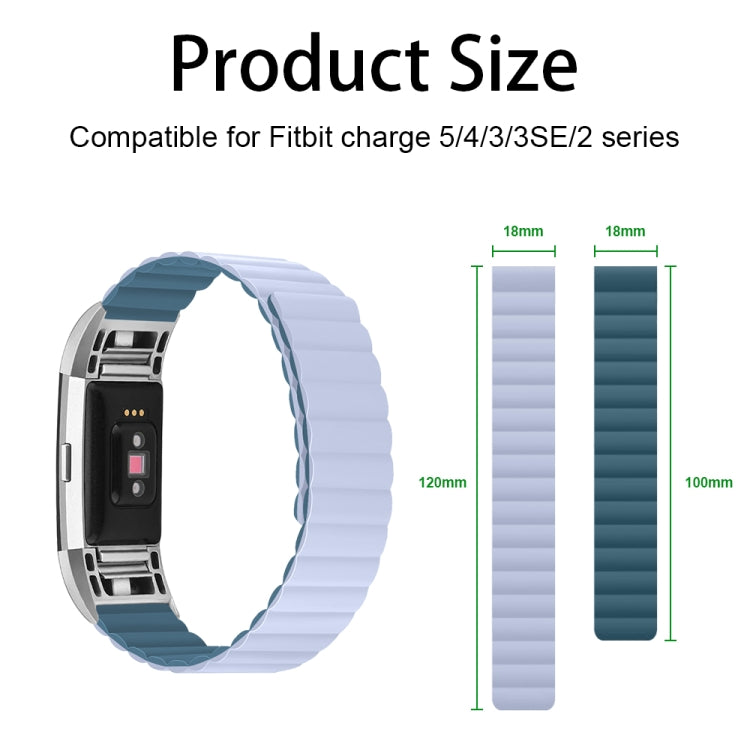 Silicone Magnetic Watchband, For Fitbit Charge 2, For Fitbit Charge 3 / 4, For Fitbit Charge 5, For Huawei Band B6