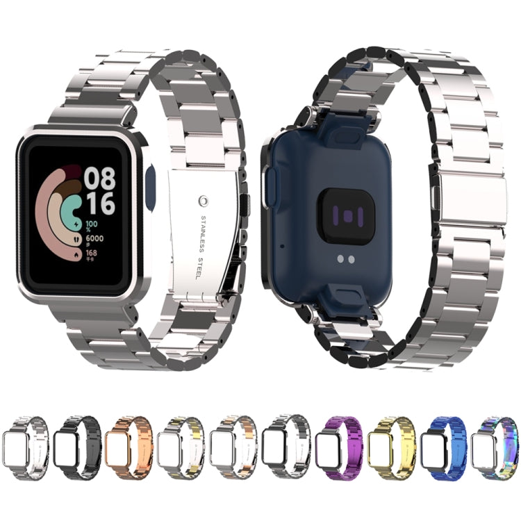 Three-Bead Metal Watchband, For Xiaomi Mi Watch Lite / Redmi Watch, For Xiaomi Redmi Watch 2