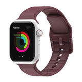 Silicone Watchband For Apple Watch Series, 7 45mm / 6&SE&5&4 44mm / 3&2&1 42mm