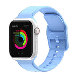 Silicone Watchband For Apple Watch Series, 7 45mm / 6&SE&5&4 44mm / 3&2&1 42mm