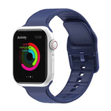 Silicone Watchband For Apple Watch Series, 7 45mm / 6&SE&5&4 44mm / 3&2&1 42mm
