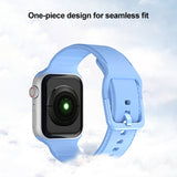 Silicone Watchband For Apple Watch Series, 7 45mm / 6&SE&5&4 44mm / 3&2&1 42mm