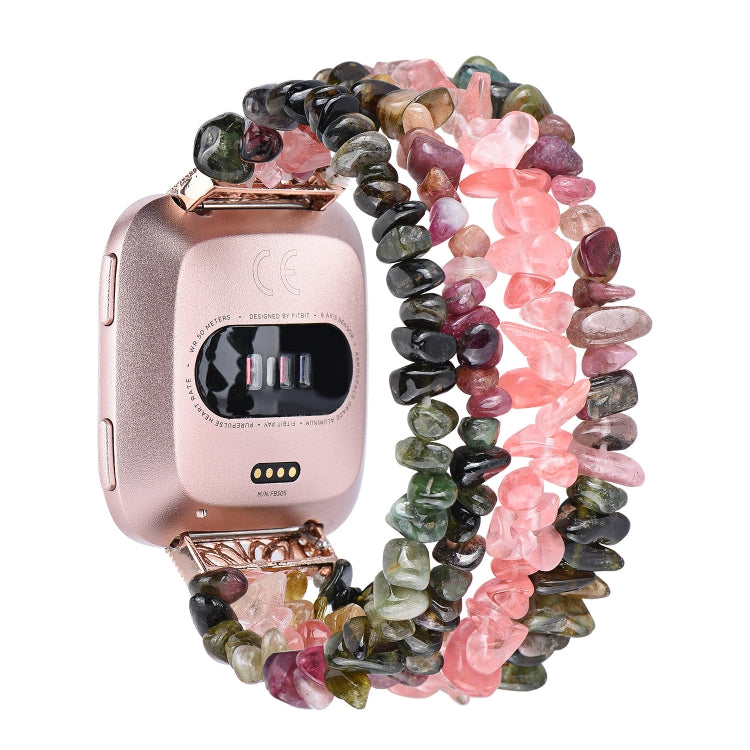 Rough Stone Bracelet Watchband, For Fitbit Versa