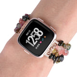 Rough Stone Bracelet Watchband, For Fitbit Versa