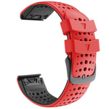 Two-color Silicone Quick Release Watchband, For Garmin Fenix 7, For Garmin Fenix 7X