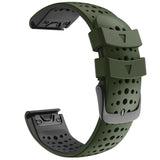 Two-color Silicone Quick Release Watchband, For Garmin Fenix 7, For Garmin Fenix 7X