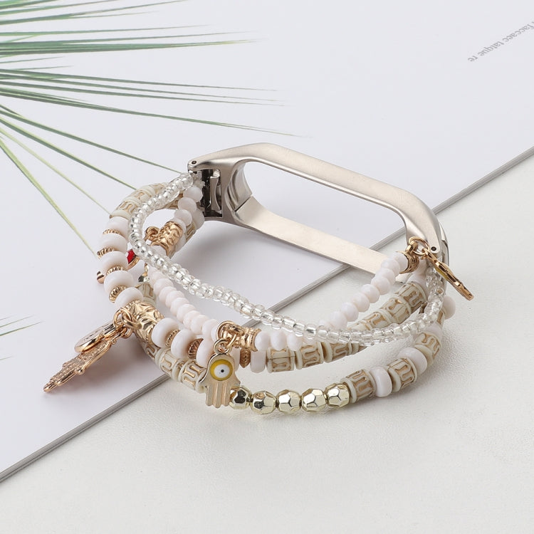 Mori Style Beaded Bracelet Watchband, For Xiaomi Mi Band 3 & 4, For Xiaomi Mi Band 5 & 6