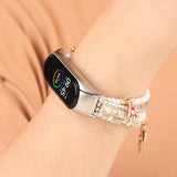 Mori Style Beaded Bracelet Watchband, For Xiaomi Mi Band 3 & 4, For Xiaomi Mi Band 5 & 6