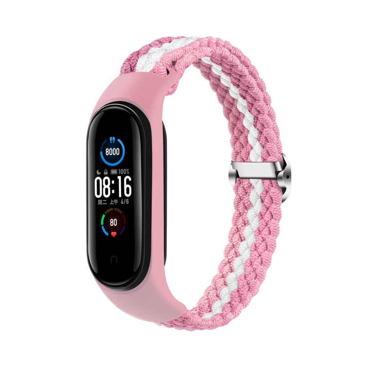 Stripe Braided Watchband, For Xiaomi Mi Band 6 / 5, For Xiaomi Mi Band 4 / 3