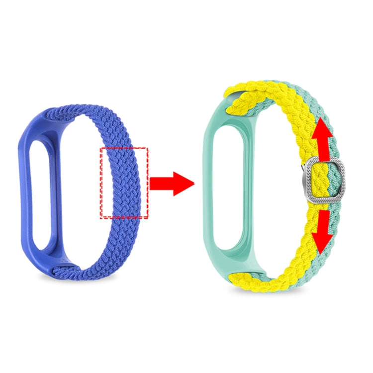 Stripe Braided Watchband, For Xiaomi Mi Band 6 / 5, For Xiaomi Mi Band 4 / 3