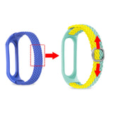 Stripe Braided Watchband, For Xiaomi Mi Band 6 / 5, For Xiaomi Mi Band 4 / 3