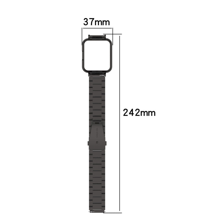 Three-bead Steel Watch Band for Xiaomi Redmi Watch 2 Lite International Version, For Xiaomi Redmi Watch 2 Lite International Version