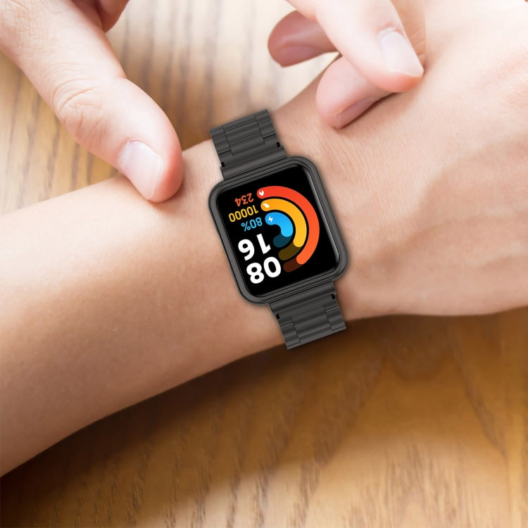 Three-bead Steel Watch Band for Xiaomi Redmi Watch 2 Lite International Version, For Xiaomi Redmi Watch 2 Lite International Version