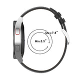 20mm Genuine Leather Watch Strap for Samsung Galaxy Watch4/Watch3 41mm/Active2/Huawei/Gaming Watch etc.