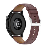 22mm Genuine Leather Watch Strap for Huawei Watch GT3 46mm/GT2 46mm/Samsung Galaxy Watch3 45mm