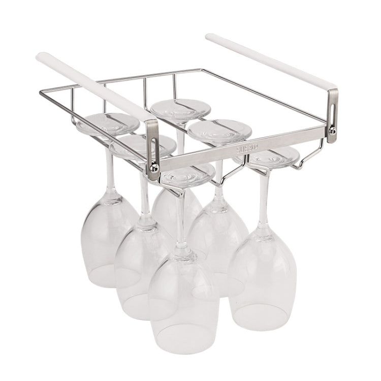 304 Stainless Steel Hanging Wine Glass Shelf Drain Rack Cup Holder, Cup Holder