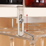 304 Stainless Steel Hanging Wine Glass Shelf Drain Rack Cup Holder, Cup Holder