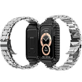 Stainless Steel Watchband, For Huawei Band 6 / Honor Band 6, For Xiaomi Mi Band 6 / 5, For Xiaomi Mi Band 4 / 3
