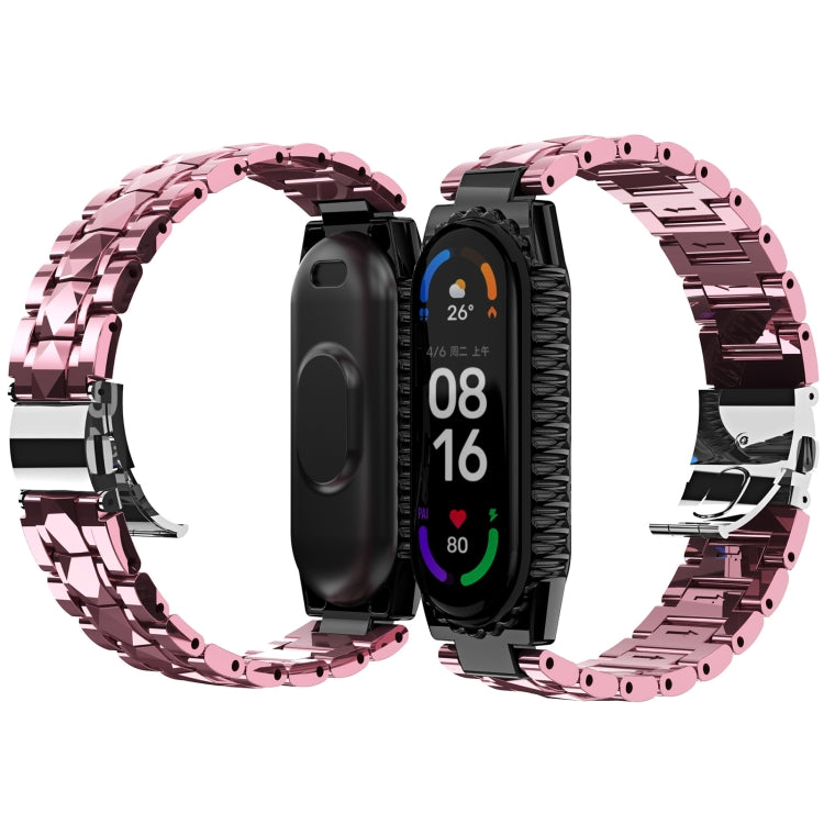 Stainless Steel Watchband, For Huawei Band 6 / Honor Band 6, For Xiaomi Mi Band 6 / 5, For Xiaomi Mi Band 4 / 3