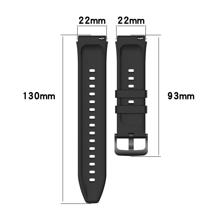 22mm Protruding Head Glossy Silicone Watchband, For Xiaomi Watch S1