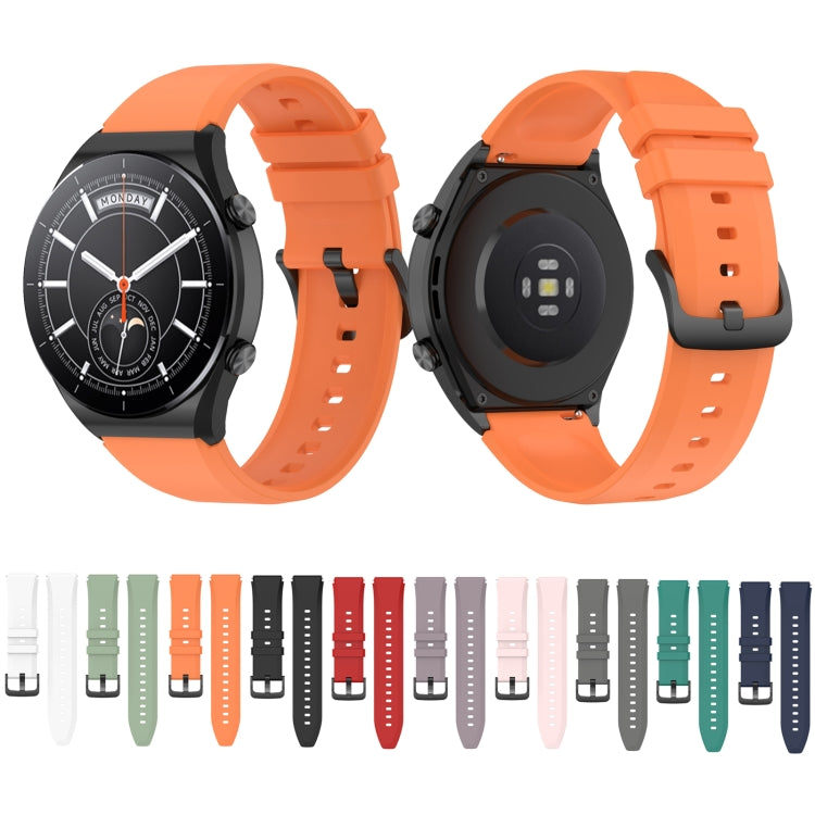 22mm Protruding Head Glossy Silicone Watchband, For Xiaomi Watch S1