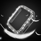 Double-Row Diamond PC Watch Case For Apple Watch Series, 7 41mm, 7 45mm