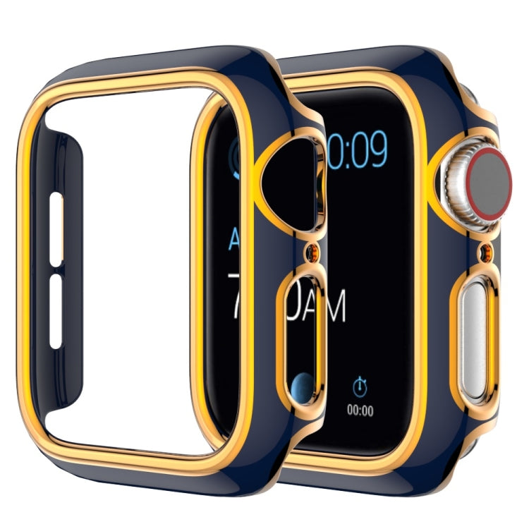 Two-color Electroplating PC Watch Case For Apple Watch Series, 6&SE&5&4 40mm, 6&SE&5&4 44mm