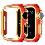 Two-color Electroplating PC Watch Case For Apple Watch Series, 6&SE&5&4 40mm, 6&SE&5&4 44mm