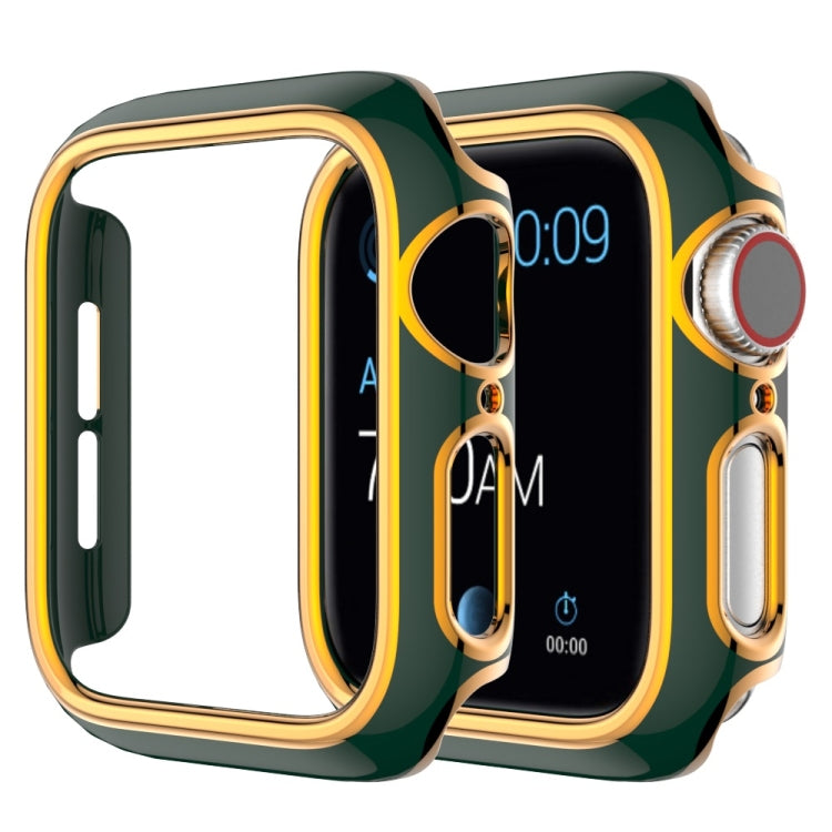 Two-color Electroplating PC Watch Case For Apple Watch Series, 6&SE&5&4 40mm, 6&SE&5&4 44mm