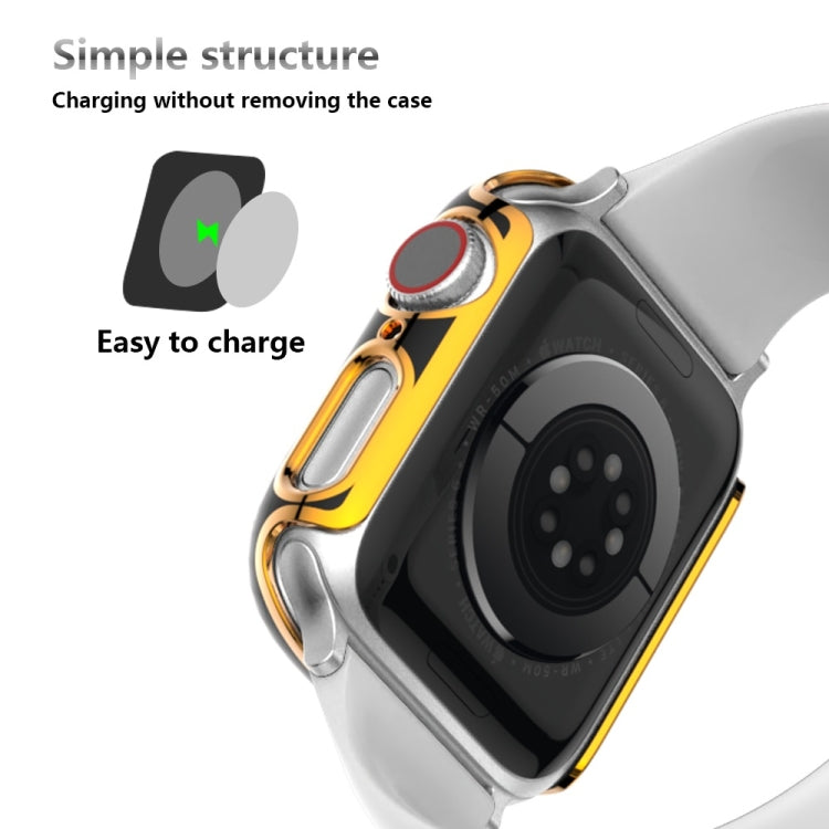 Two-color Electroplating PC Watch Case For Apple Watch Series, 3&2&1 38mm, 3&2&1 42mm