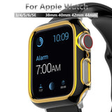 Two-color Electroplating PC Watch Case For Apple Watch Series, 3&2&1 38mm, 3&2&1 42mm