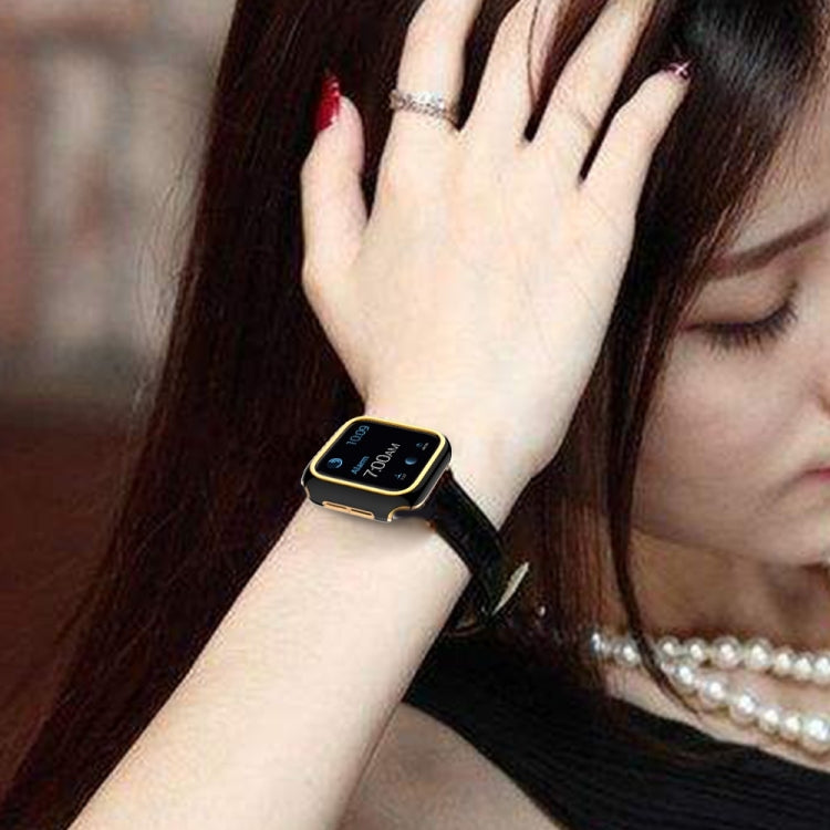 Two-color Electroplating PC Watch Case For Apple Watch Series, 3&2&1 38mm, 3&2&1 42mm