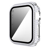 Diamond PC + Tempered Glass Watch Case For Apple Watch Series, 3&2&1 38mm, 3&2&1 42mm