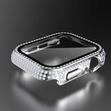 Diamond PC + Tempered Glass Watch Case For Apple Watch Series, 3&2&1 38mm, 3&2&1 42mm
