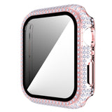 Diamond PC + Tempered Glass Watch Case For Apple Watch Series, 3&2&1 38mm, 3&2&1 42mm