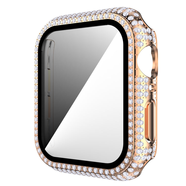 Diamond PC + Tempered Glass Watch Case For Apple Watch Series, 3&2&1 38mm, 3&2&1 42mm
