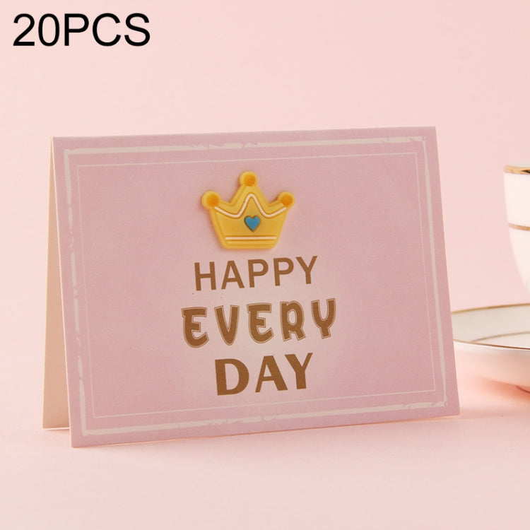 20 PCS 3D Holiday Blessing And Thanksgiving Card, without Envelope