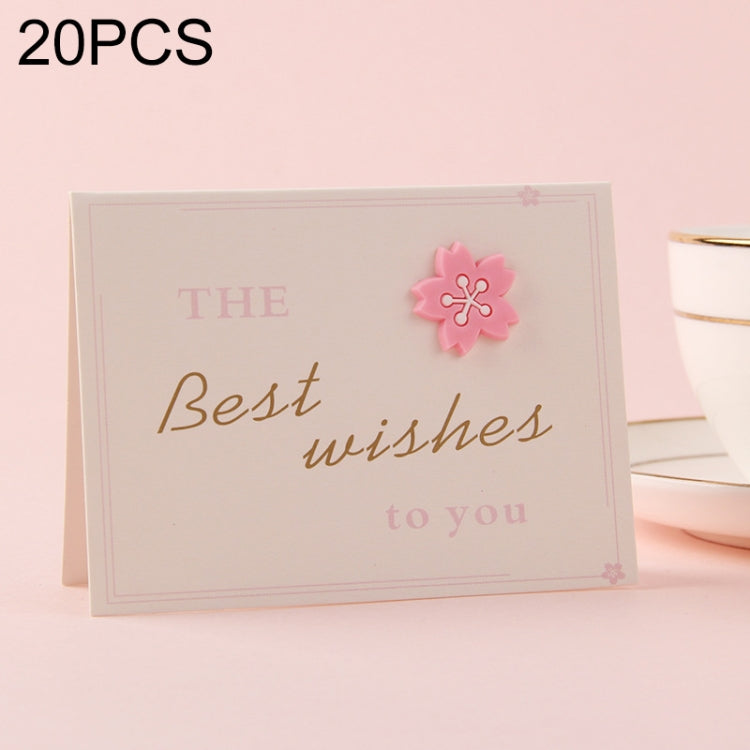 20 PCS 3D Holiday Blessing And Thanksgiving Card, without Envelope