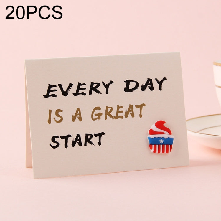 20 PCS 3D Holiday Blessing And Thanksgiving Card, without Envelope