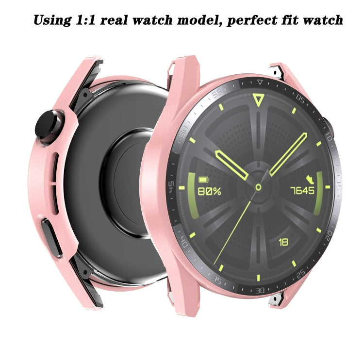 Scale Frosted PC + Tempered Glass Watch Case, For Huawei Watch GT 3 42mm, For Huawei Watch GT 3 46mm