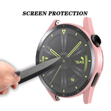 Scale Frosted PC + Tempered Glass Watch Case, For Huawei Watch GT 3 42mm, For Huawei Watch GT 3 46mm