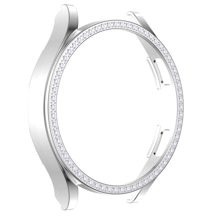 Single Row Diamond Hollowed PC Watch Case, For Samsung Galaxy Watch4 44mm