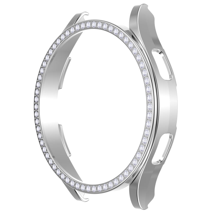 Single Row Diamond Hollowed PC Watch Case, For Samsung Galaxy Watch4 44mm