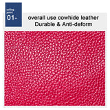 Litchi Texture Cowhide Hand Held Small Wallet for Ladies